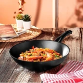 Milas Wok Tava - Siyah - 28 cm thumbnail 1