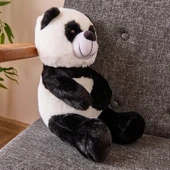 Soft Panda Figürlü Yastık - Siyah / Beyaz - 35 cm thumbnail 3