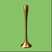 Golden Star Şamdan - Sarı - 31 cm thumbnail 2