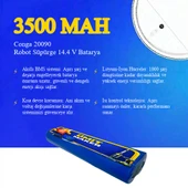 Conga 20090 Robot Süpürge 3500 mAh Batarya thumbnail 3