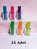 24 Adet Oje Şeklinde Fosforlu Kalem thumbnail 1