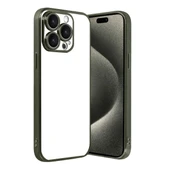 Apple İphone 15 Pro Max Razer Lensli Silikon - Yeşil thumbnail 1