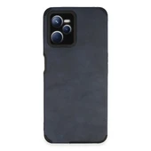 Realme C35 Kılıf Loop Deri Silikon - Lacivert thumbnail 1
