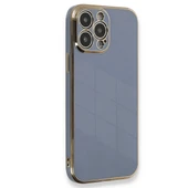 Apple İphone 15 Pro Kılıf Volet Silikon - Mavi thumbnail 1