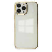 Apple İphone 13 Pro Max Kılıf Element Silikon - Gold thumbnail 1