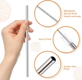 3 Parça Paslanmaz Çelik Pipet Seti thumbnail 3