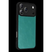 Apple İphone 17 Pro Max Aras Deri Kapak - Açık Yeşil thumbnail 3