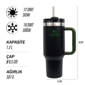 Igloo Stadler Thermo-Mug 1.2 Litre-SİYAH-HAKİ thumbnail 4