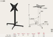 Toplanır Masa Ayağı 11.505 - Taban 46*46cm thumbnail 2