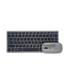 Bluetooth ve 2.4G Destekli Kablosuz Klavye Mouse Seti Şarj Edilebilir thumbnail 5