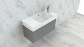 Turkuaz Seramik Sharp 80X35 cm Etajerli Lavabo thumbnail 2