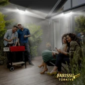 100 LED Solar Hareket Sensörlü Dış Mekan Bahçe Lambası 1 Adet thumbnail 4