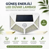 100 LED Solar Hareket Sensörlü Dış Mekan Bahçe Lambası 1 Adet thumbnail 1
