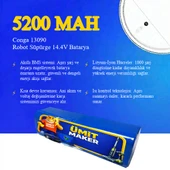 Conga 13090 Robot Süpürge 5200 mAh Batarya thumbnail 3