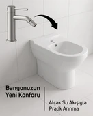 Vitroya Duvara Dayalı Bide ve Armatür Seti thumbnail 4