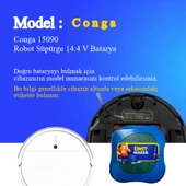 Conga 15090 Robot Süpürge 6400 mAh Batarya thumbnail 2