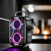M427 Premium Çift Mikrofonlu 650W Ekstra Bas Bluetooth Hoparlör thumbnail 5