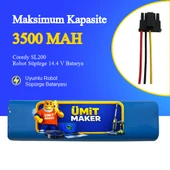 Coredy SL200 Robot Süpürge 3500 mAh Batarya thumbnail 1