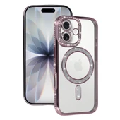 Apple İphone 17 Joke Simli Magneticsafe Kılıf - Pembe thumbnail 1