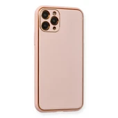İphone 11 Pro Kılıf Coco Deri Silikon Kapak - Pembe thumbnail 2