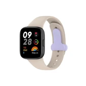 Xiaomi Redmi Watch 3 Origin Silikon Kordon - Bej thumbnail 1