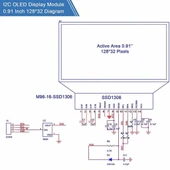 128x32 Oled Lcd Ekran 0.91 Inch SSD1306 thumbnail 7