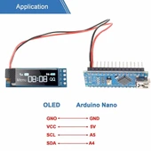 128x32 Oled Lcd Ekran 0.91 Inch SSD1306 thumbnail 5