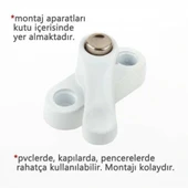 Pvc Kapı Pencere Emniyet Kilidi - Çelik - 6 Adet thumbnail 2