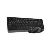 A4 Tech FG1010 Klavye Mouse Seti Kablosuz Siyah thumbnail 3