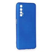 Realme 7 Kılıf First Silikon - Mavi thumbnail 2