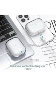 Airpods Pro 3. Nesil İle Uyumlu Şeffaf Cyrstal Clear Ultra Berrak Kılıf ( Kulaklık Değildir ) thumbnail 3