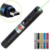 Fithome 100mw Desen Başlıklı Usb Şarjlı Yeşil Lazer Pointer thumbnail 1