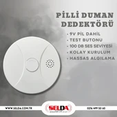 SD-60 Pilli Duman Dedektörü, 9V thumbnail 2