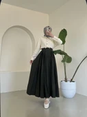 Vera Paraşüt Etek - Haki thumbnail 3
