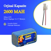 Dibea GT9 Robot Süpürge 2600 mAh Batarya thumbnail 1