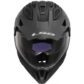 LS2 PIONEER 2 MAT SİYAH KASK thumbnail 2