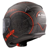 LS2 RAPID 2 TAKAROA MAT SİYAH-KIRMIZI KASK thumbnail 3