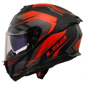 LS2 STREAM 2 FURY MAT BLACK RED KASK thumbnail 2