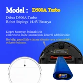 Dibea D500A Turbo Robot Süpürge 3500 mAh Batarya thumbnail 2