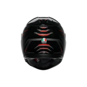 AGV K3 SYTH BLACK RED KAPALI KASK thumbnail 6