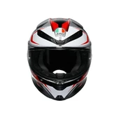 AGV KASK K6 S KARVE MATT BLACK WHITE RED thumbnail 4