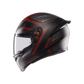 AGV KASK K1 S SLING MATT BLACK RED KASK thumbnail 1