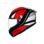 AGV KASK K6 S HYPHEN BLACK RED WHITE thumbnail 1