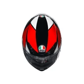 AGV KASK K6 S HYPHEN BLACK RED WHITE thumbnail 5