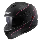 LS2 STROBE 2 LUX M.SİYAH-PEMBE KASK thumbnail 1