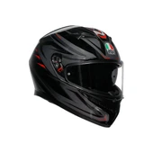 AGV K3 SYTH BLACK RED KAPALI KASK thumbnail 2