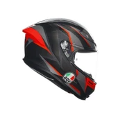 AGV K6 S SLASHCUT BLACK GREY RED KASK thumbnail 3