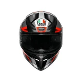 AGV KASK K1 S FASTLAP BLACK GREY RED KAPALI KASK thumbnail 5