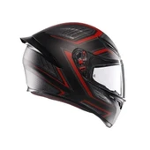 AGV KASK K1 S SLING MATT BLACK RED KASK thumbnail 3