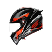 AGV KASK K1 S FASTLAP BLACK GREY RED KAPALI KASK thumbnail 1